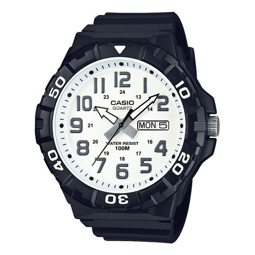 Reloj Casio Análogo Mrw-210h-7avdf Hombre Color de la correa Negro Color del bisel Negro Color del fondo Blanco