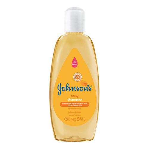 Shampoo Para Cabellos Niños Johnsons Baby 200ml Fórmula Original