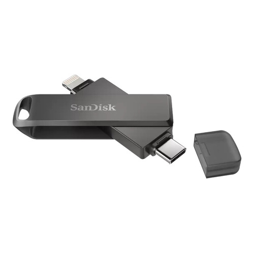 Pendrive Sandisk Ixpand Luxe 128 Gb Dual Lightning A Usb-c Gris