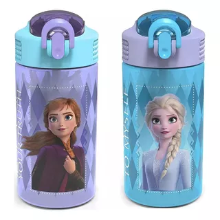 Conjunto De 2 Garrafas De Água Infantil Disney Frozen