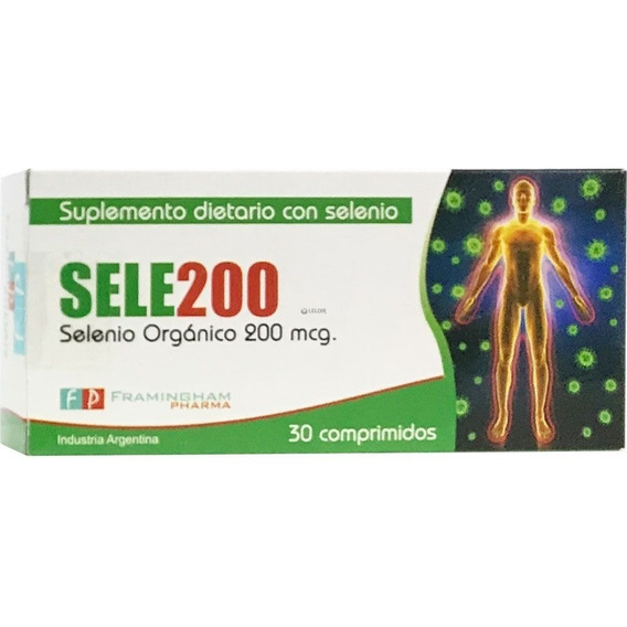 Sele200 orgánico antioxidante por 30 comprimidos