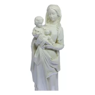 Imagem Escultura Nossa Senhora Divino Amor 29cm Cor Marfim