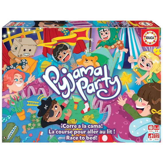 Juego De Mesa Educa La Fiesta De Pijamas +3 Febo