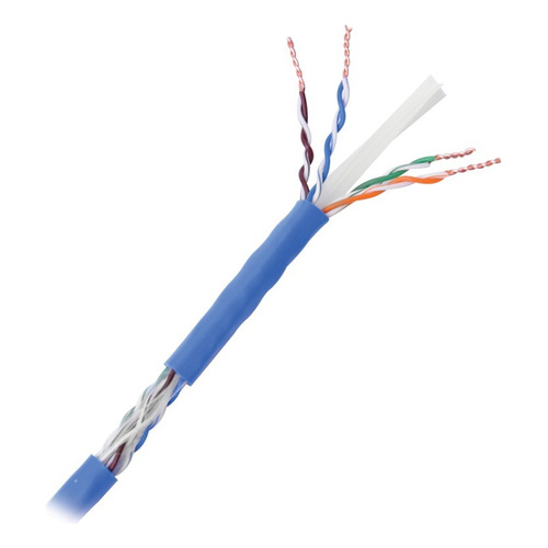 Bobina Cable 152.5 Mts Cat 6 Linkedpro Super Flexible Azul
