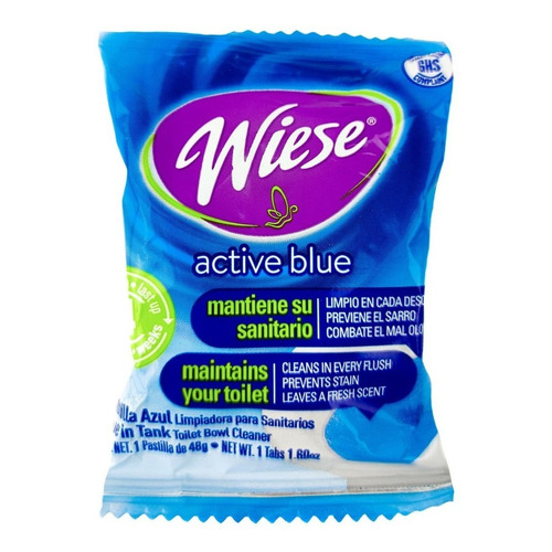 Pastilla Azul Wiese® Para Baño, Aroma Pino, Blister, 48 Gr 