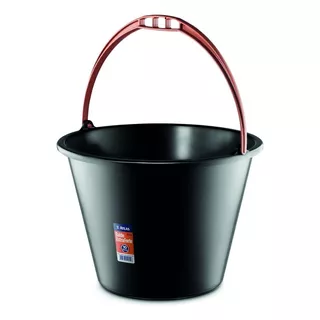 Balde Plástico Extra Forte Multiuso 10l Preto 608p - Atlas