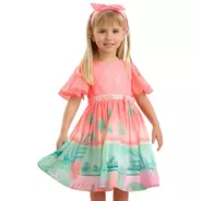Vestido De Festa Infantil Petit Cherie Colors Summer 21074