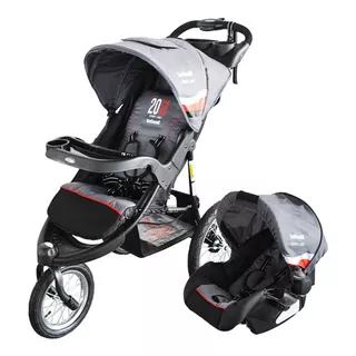 Coche Bebesit Kiddo 4en1 Jogger Todo Terreno Llanta Inflable Color Gris