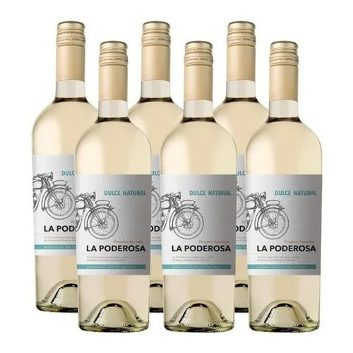 Vino La Poderosa Dulce Natural 750 Ml. Pack X6