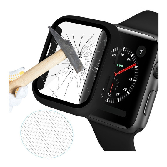 Case Cristal Templado Para Apple Watch Series 6 5 4 3 2 1 Se