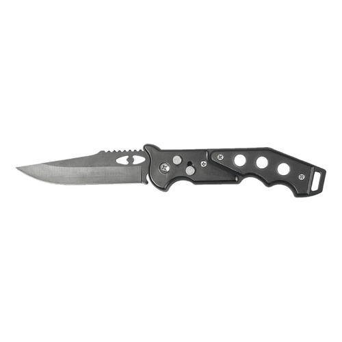 Cuchillo Navaja Tactica Automatica Supervivencia Negro Lion