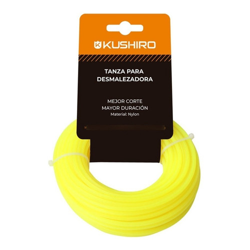 Tanza Desmalezadora Motoguadaña 2,5mm X15mts Kushiro Blister Color Amarillo