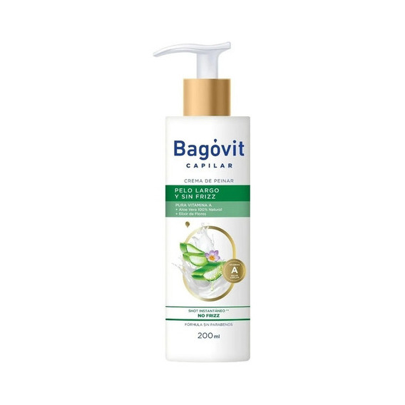 Bagóvit Capilar Crema Para Peinar Pelo Largo Sin Frizz 200ml