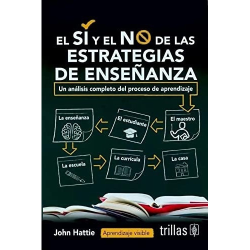 El Sí Y El No De Las Estrategias De Enseñanza. Un Análisis Completo Del Proceso De Aprendizaje., De John Hattie. Editorial Trillas, Tapa Blanda En Español