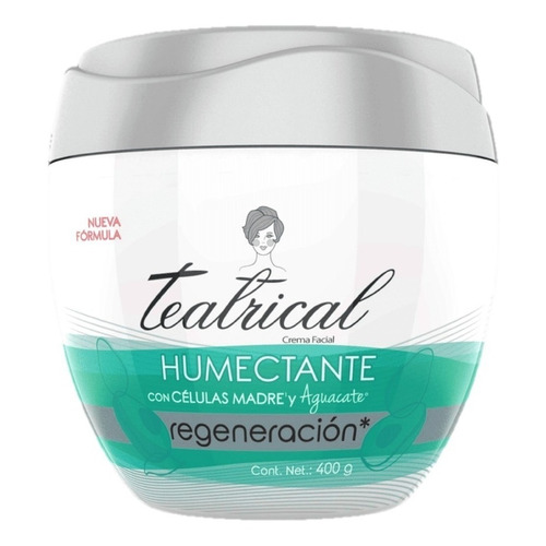 Crema Humectante Facial Teatrical Regeneración 400 Gramos