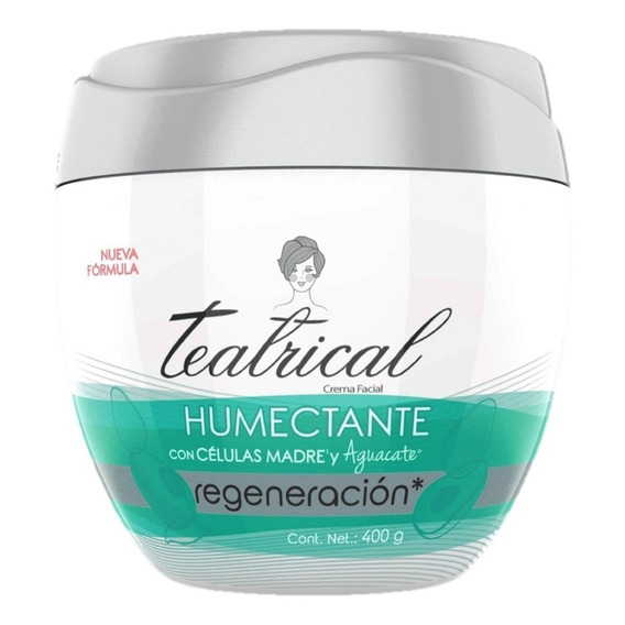 Crema Humectante Facial Teatrical Regeneración 400 Gramos