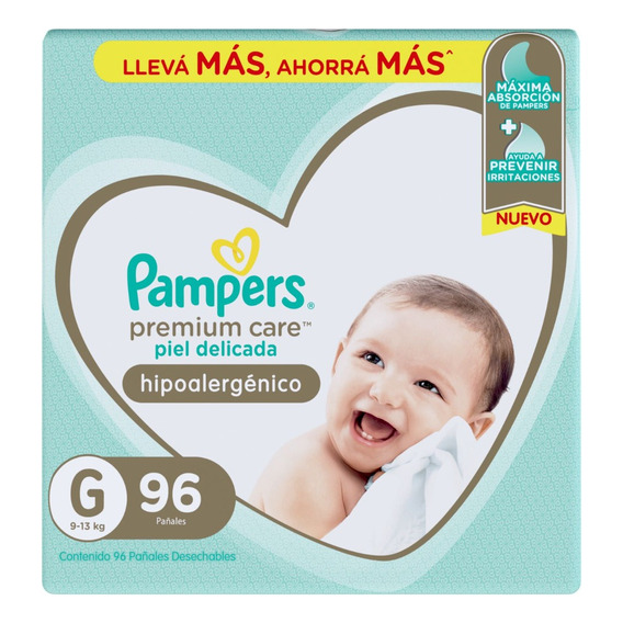 Pampers pañales premium care