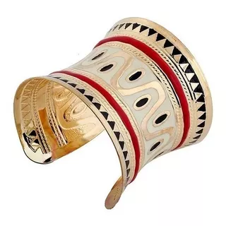 Bracelete Modelo Indiano Pintura Em Esmalte  Asb