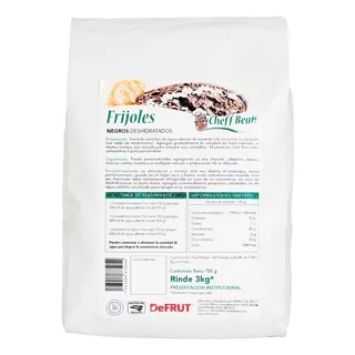 Bolsa De Frijol Negro Deshidratado 750grs | Rinde 3kg