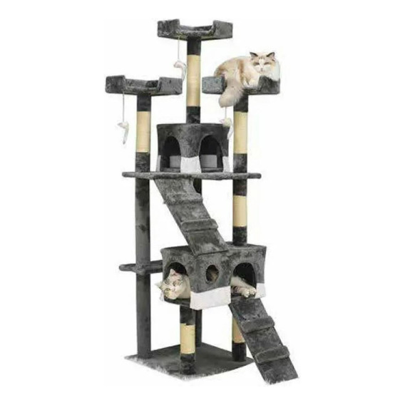 Torre Arbol Rascador Para Gato Mueble Varios Niveles 170cm