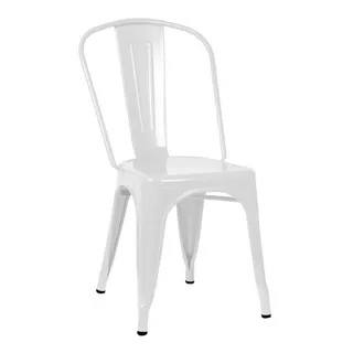 Silla Tolix Blanca Reforzada Metal