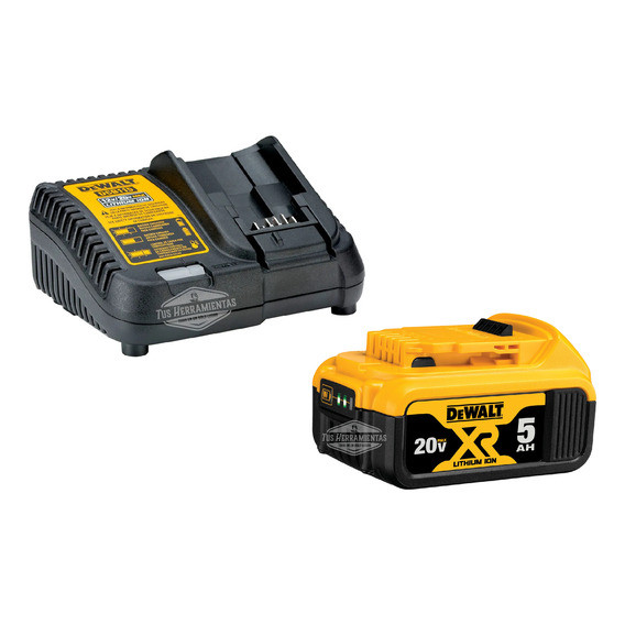 Kit Cargador Rápido Dcb115 / Batería Xr 20v 5ah Dewalt