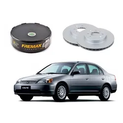  Disco Freio Dianteiro Civic 1.7 2001 A 2005