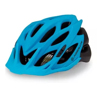 Capacete Ciclismo Bicicleta Absolute Wild Led - Azul / Preto Tamanho 59-61cm