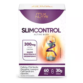 Slim Control Caps Cafeína - Extrato De Chá Verde - Gengibre