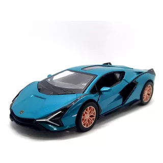 Lamborghini Sian Fkp 37 1:40 Kinsmart Azul