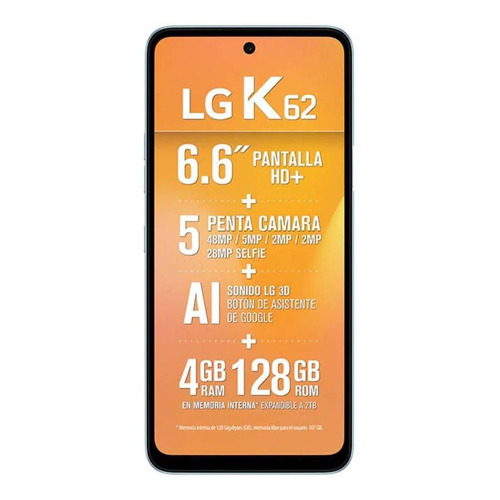 LG K62 128 GB  sky blue 4 GB RAM