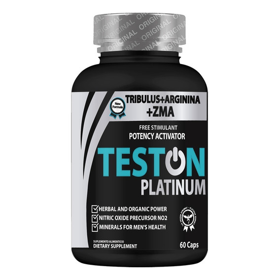 Teston Platinum - Vitaminas Para Hombre 60 Caps Sabor Cápsulas