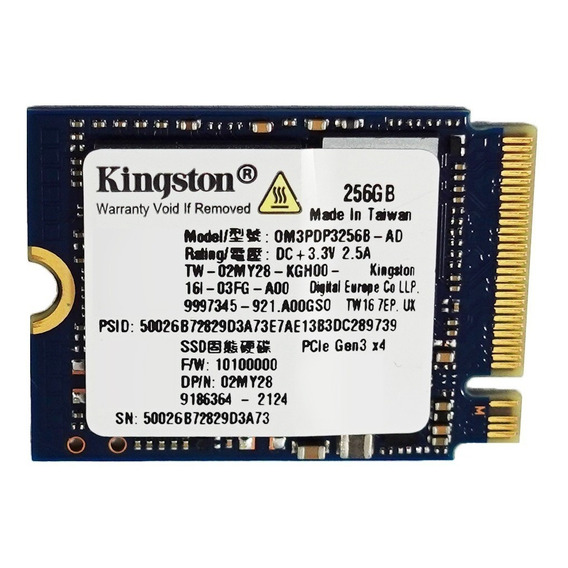 Disco sólido interno Kingston OM3PDP3256B-AD 256GB azul marino