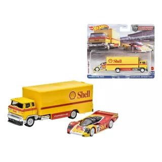 Porsche 962 Sakura Sprinter Team Transport Hot Wheels 1/64