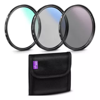 Filtro P/lente Alturafoto Kit 49mm Uv/cpl/nd4+bolsa+paño