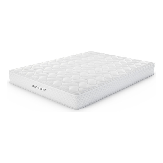 Colchon Matrimonial En Caja 15cm Alto Memory Foam Kingshouse Color Blanco Espuma De Alta Densidad Peso Máximo Soportado 150kg Antiácaros Hipoalergénico Tejido Antideslizante De Poliéster Firmeza Justa