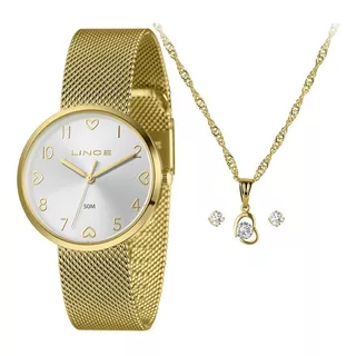 Relógio Lince Feminino Ref: Lrgh209l36 K09ss2kx Dourado