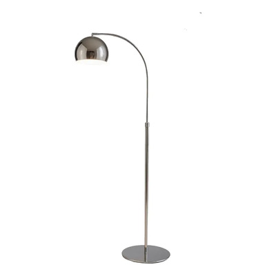 Lampara De Pie Arco Small Cromo Moderna Apto Led Luz Desing Cromo Acero