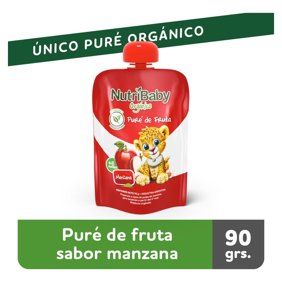 Nutribaby Organico Papilla Manzana Pouch X 90g