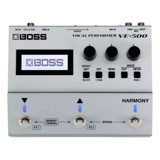 Pedal De Efecto Boss Vocal Effects Performer Ve-500  Plateado