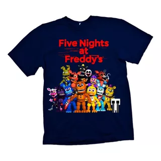 Polera Five Nights At Freddy's Unisex Estampada Dtf Cod 001