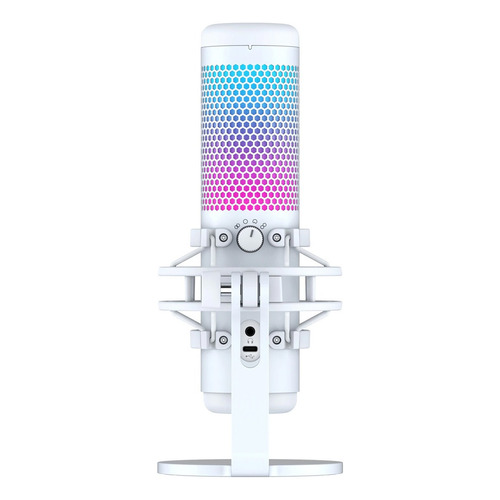 Micrófono HyperX QuadCast S Condensador Omnidireccional color white