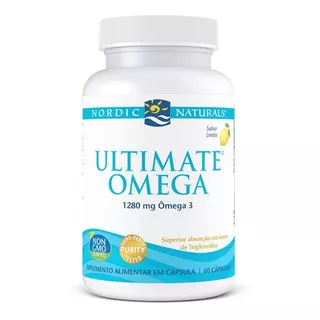 Ultimate Omega - Omega 3 Nordic Naturals 60 Cápsulas Blandas Imp Eua Con Sabor A Limón
