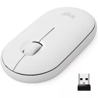 Mouse Logitech Pebble M350 Wireless Mouse-off-white-2.4ghz Color Blanco