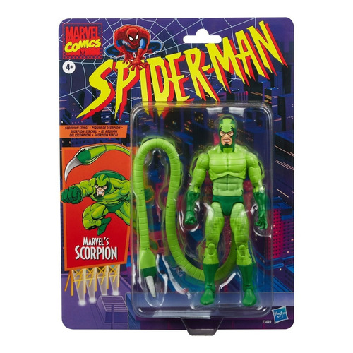 Scorpion  Spider-man Retro Marvel Legends - 6 Pulgadas