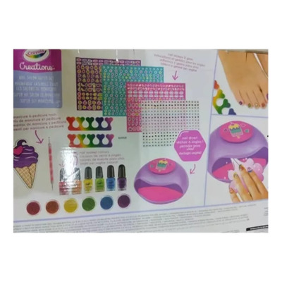 Kit De Uñas Con Lampara Marca Crayola