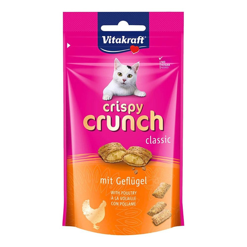 Snack Crispy Crunch Classic Pollo Vitakraft Golosina Gatos