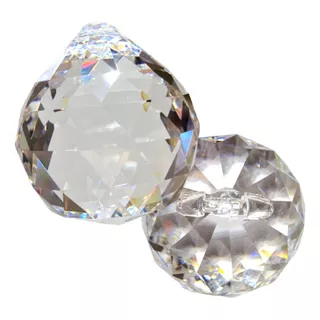3 Pedras De Bola Cristal Asfour Esfera 4,0cm P/ Lustres 