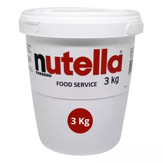 Nutella 3kg Balde Original Gigante Creme  Avelã Na Promoção