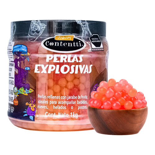 Tíbiri Contentti Perlas Explosivas Sabor Arcoíris 1 Kg Soda